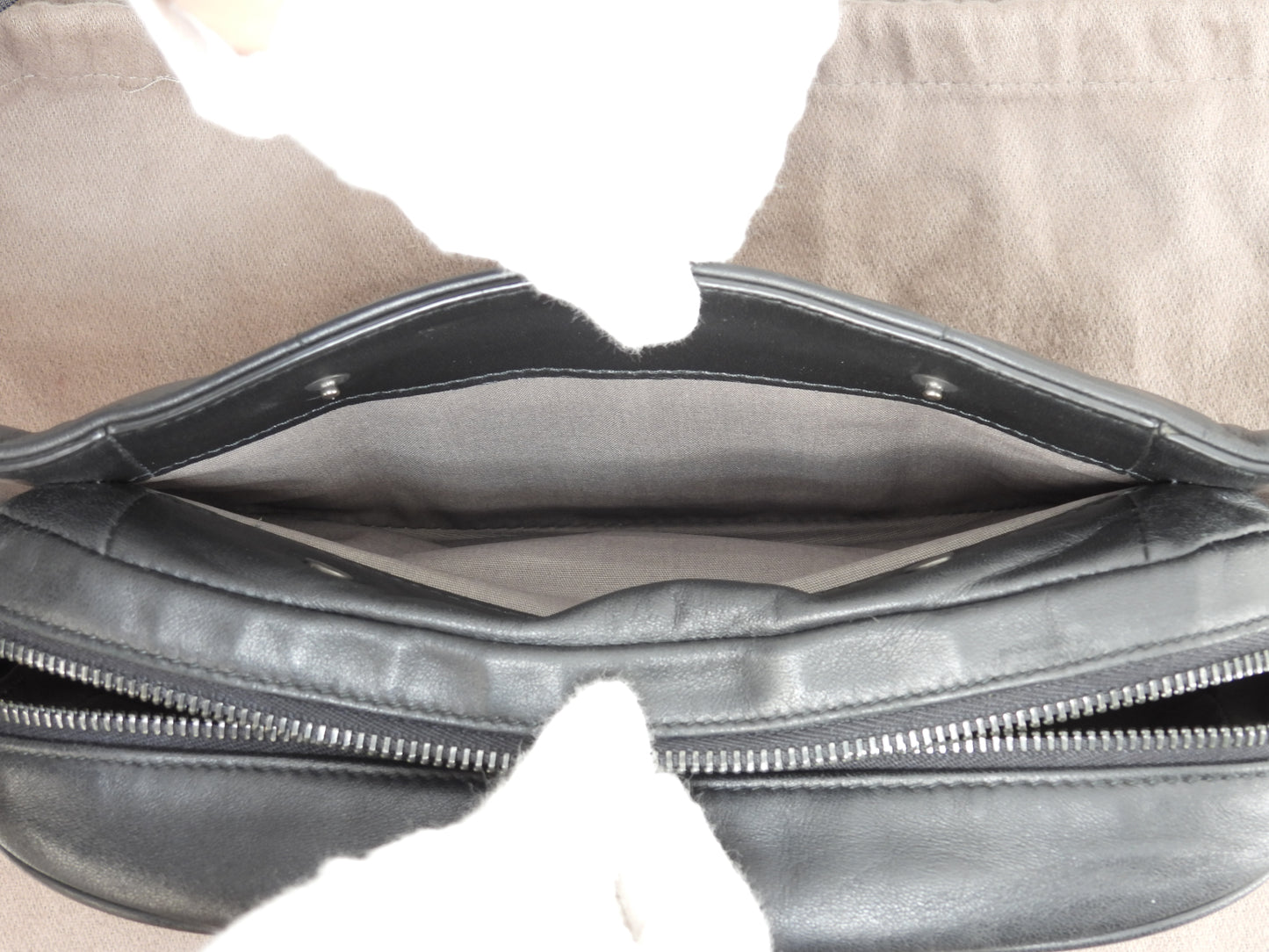 ボッテガヴェネタ ボディバッグ イントレチャート レザー黒 斜掛ショルダーバッグバムバッグ@B07843435K