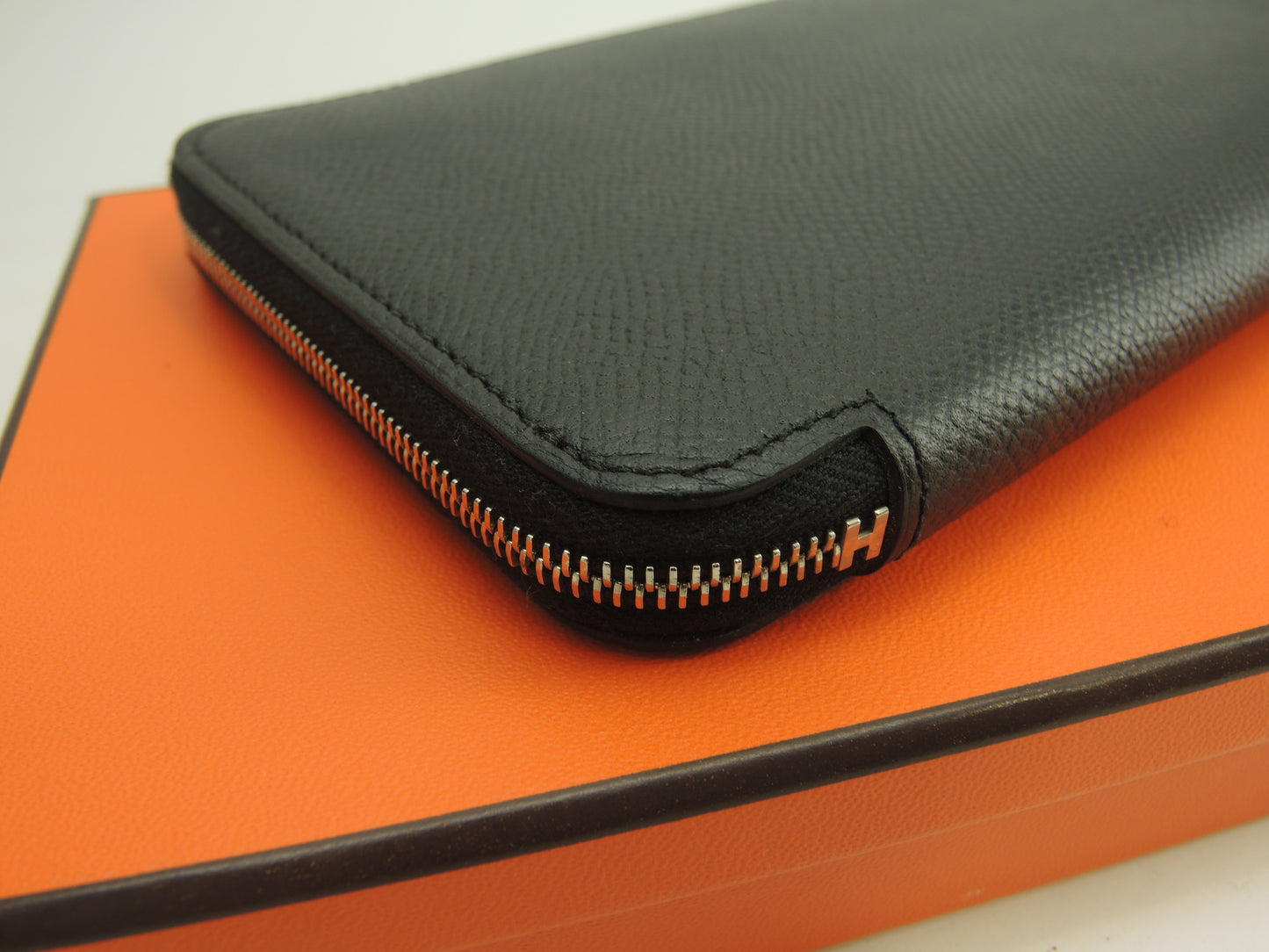 エルメス アザップロングシルクイン ヴォーエプソン黒 ロングウォレット 未使用@A 2