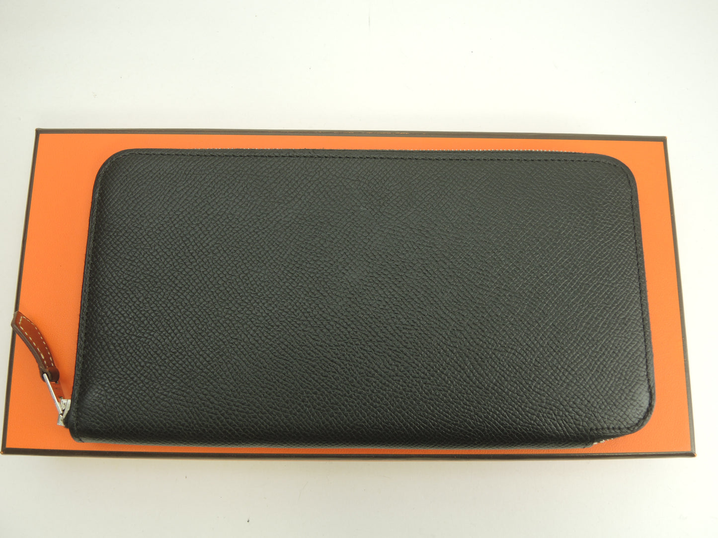 エルメス アザップロングシルクイン ヴォーエプソン黒 ロングウォレット 未使用@A 2