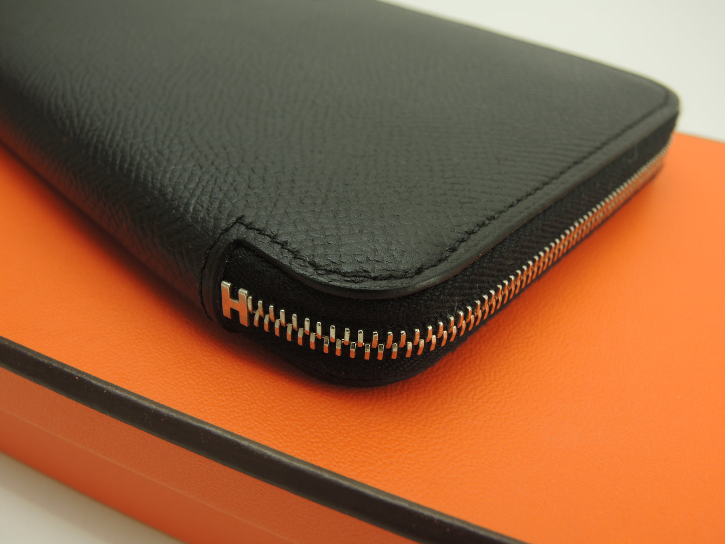 エルメス アザップロングシルクイン ヴォーエプソン黒 ロングウォレット 未使用@A 2