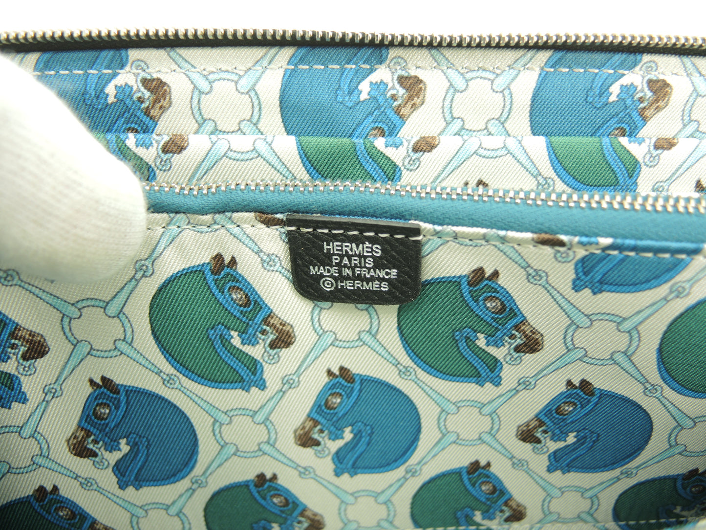 エルメス アザップロングシルクイン ヴォーエプソン黒 ロングウォレット 未使用@A 2