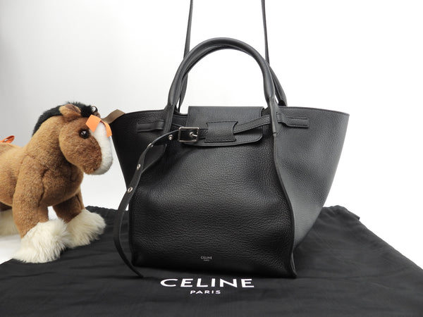 極美品 CELINE レザー ハンドバッグ ブラック