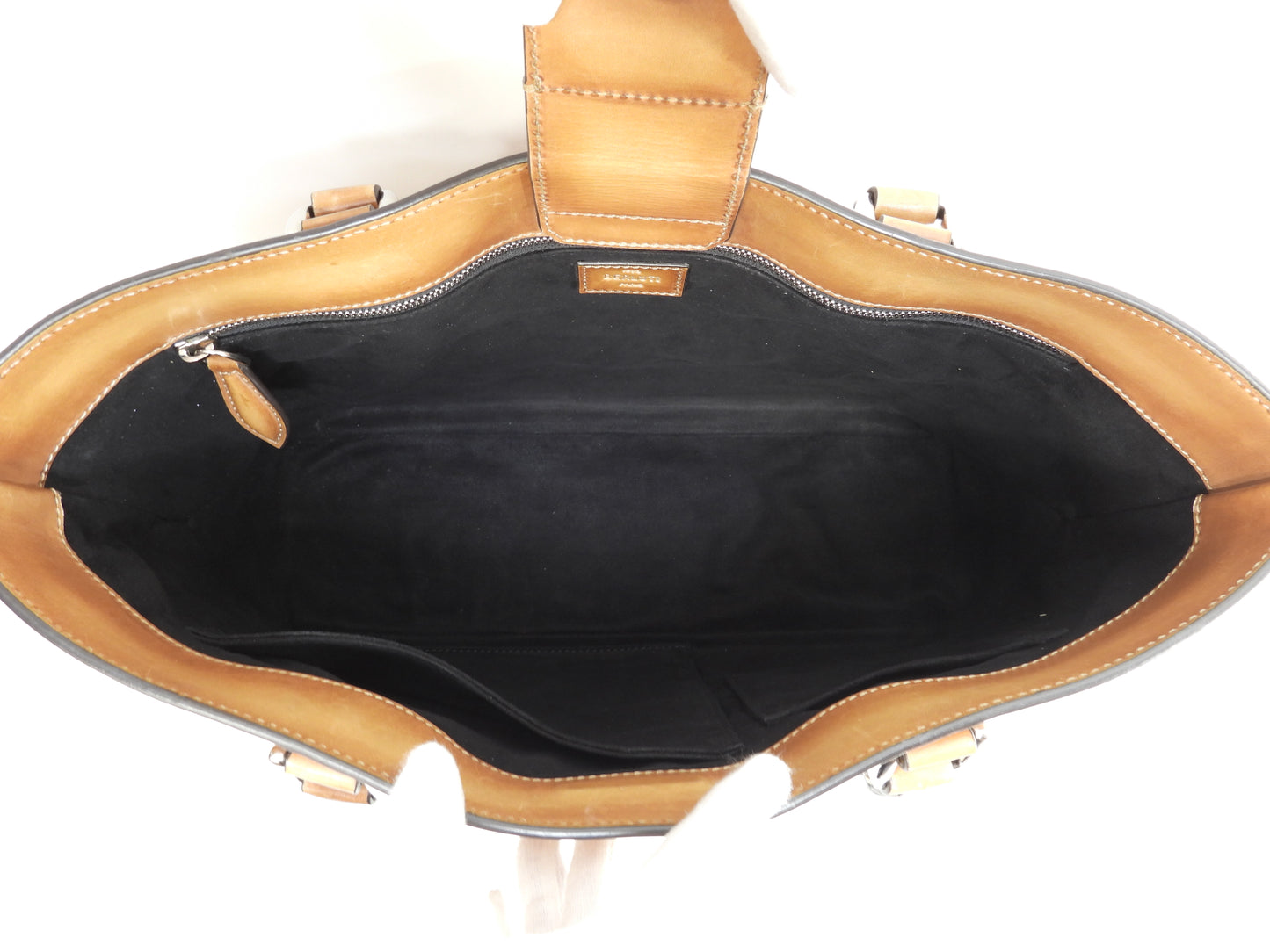 ベルルッティ トゥジュールミニ カリグラフィ レザー茶 トートバッグ メンズ@A0260 2