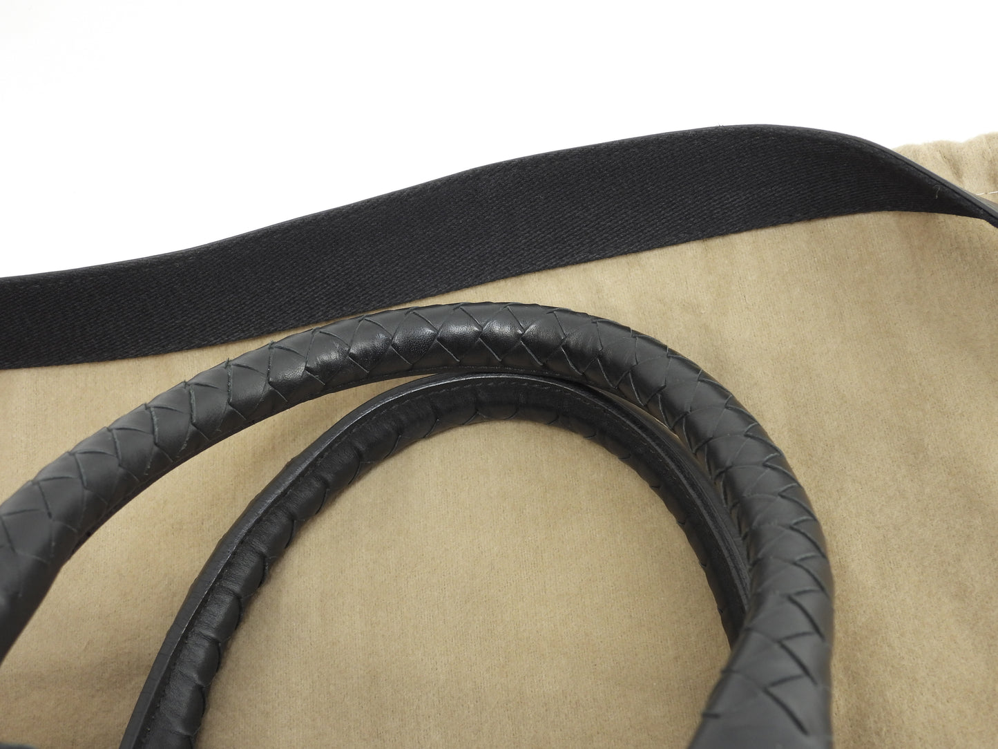 ボッテガヴェネタ s付ブリーフケース大 イントレチャート レザー黒 メンズビジネスバッグ@ 257