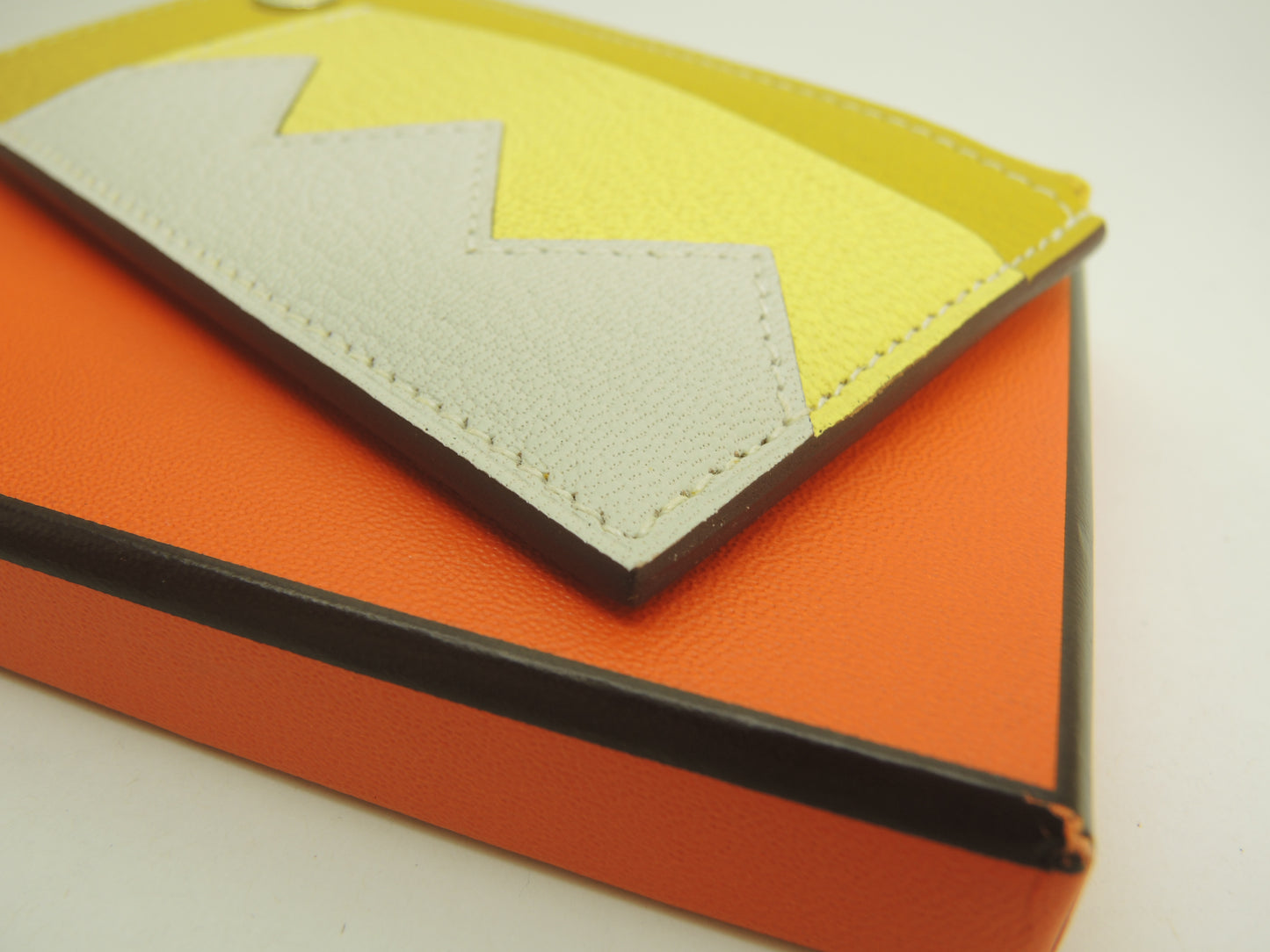 エルメス クロコダイルコンパクト シェーブル 黄 コインケース フラグメントケース 未使用@B