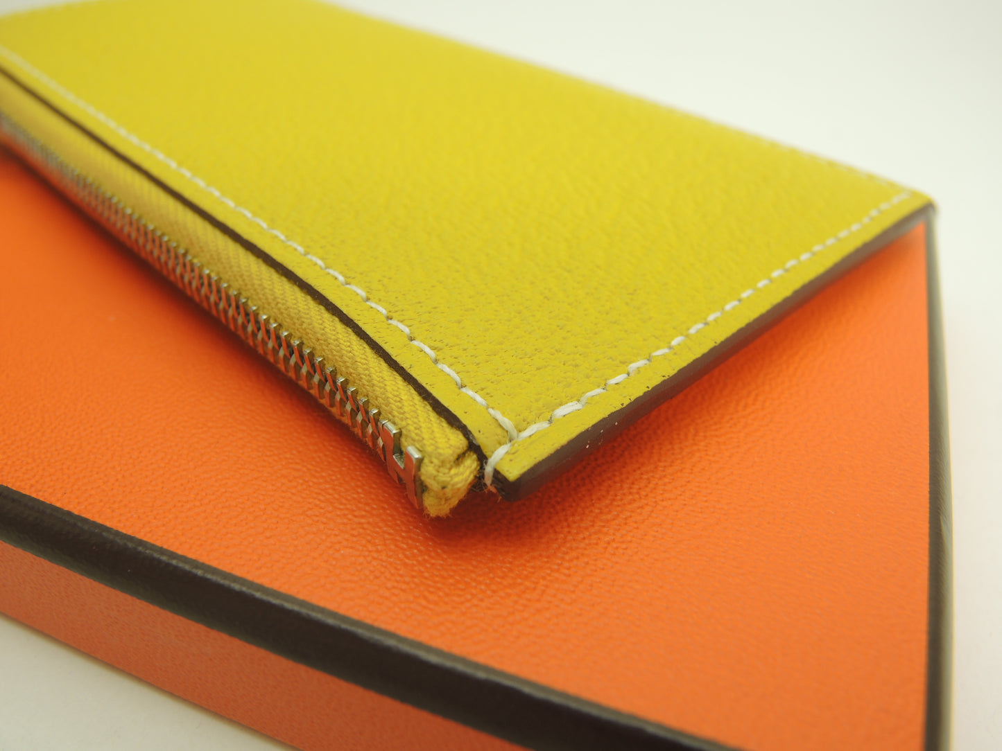 エルメス クロコダイルコンパクト シェーブル 黄 コインケース フラグメントケース 未使用@B