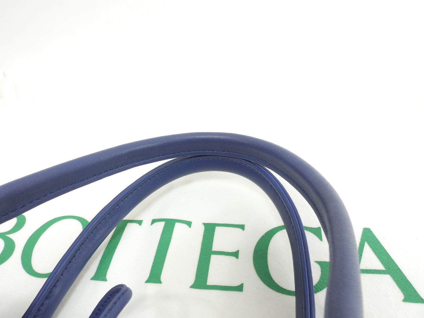 ボッテガヴェネタ トートバッグ スモールアルコ レザー青 ハンドバッグ 極美品@B10245652B