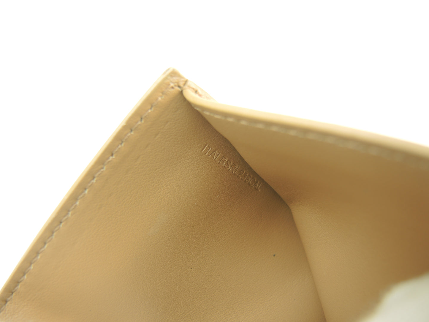 バーバリー ミニウォレット TB柄 レザー/ベージュ 3折財布 スモールウォレット@ITALBSRL239CAL