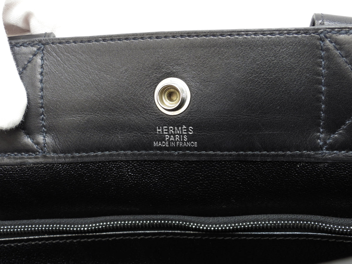 エルメス トートMM フールトゥ ヴィヴラート黒 ハンドバッグ ドキュメントケース メンズ 極美品@□E 17