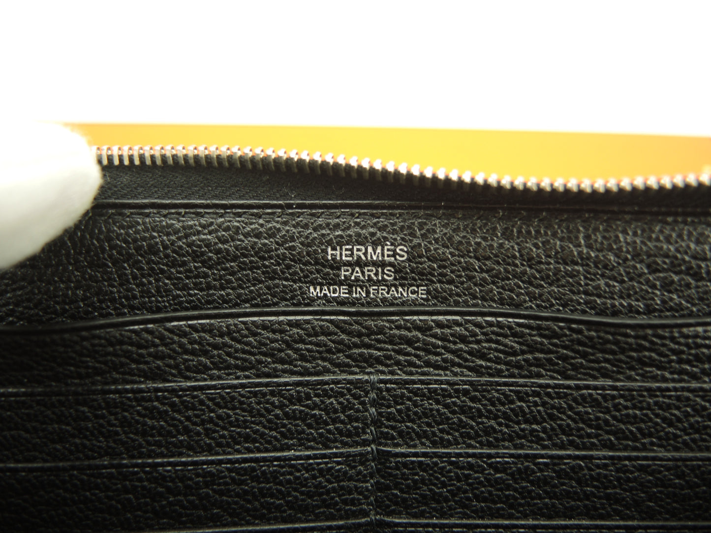 エルメス アザップロングクラシック シェーブルフルレザー 黒 ラウンドジップ長財布 ロングウォレット 極美品@□Q