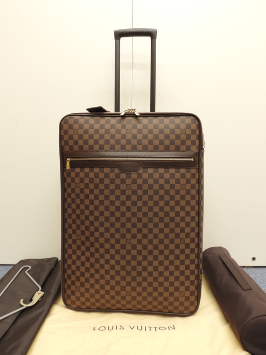 ルイヴィトン ペガス65 N23247 ダミエ トロリーバッグ 旅行用キャリーバッグ 極美品@SP4099