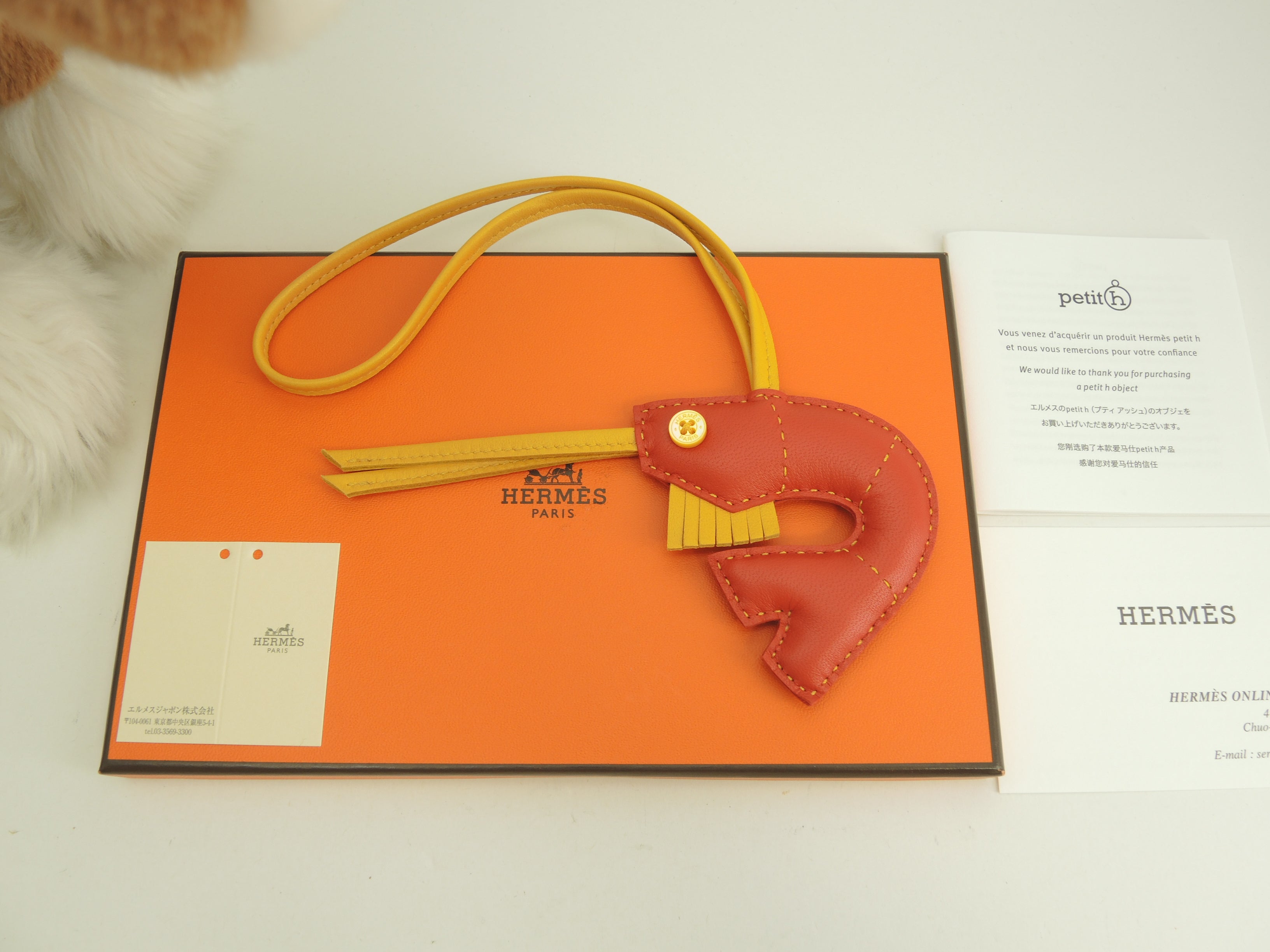 美品 HERMES エルメス フィルー グローブホルダー チャーム ゴールド HERMES エルメス グローブホルダー 手袋ホルダー フィルー ドレ