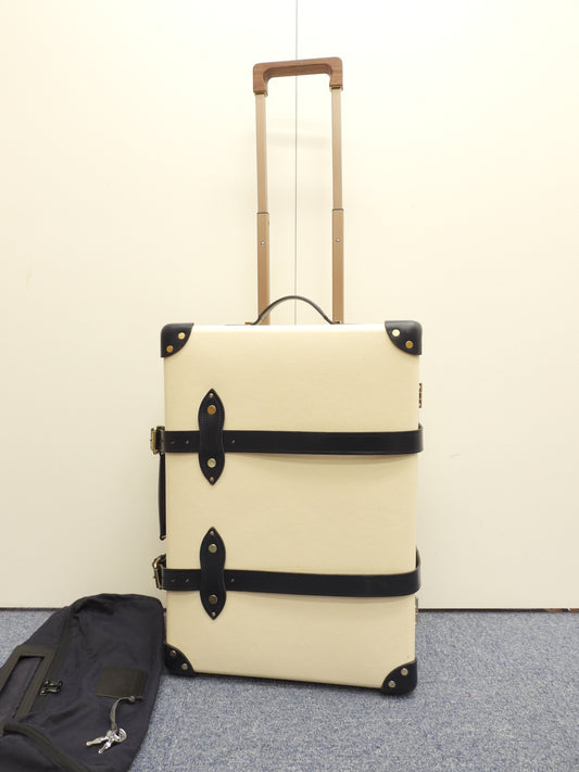 グローブトロッター サファリ キャリーオン クリーム紺 旅行用トロリーバッグ@ 6