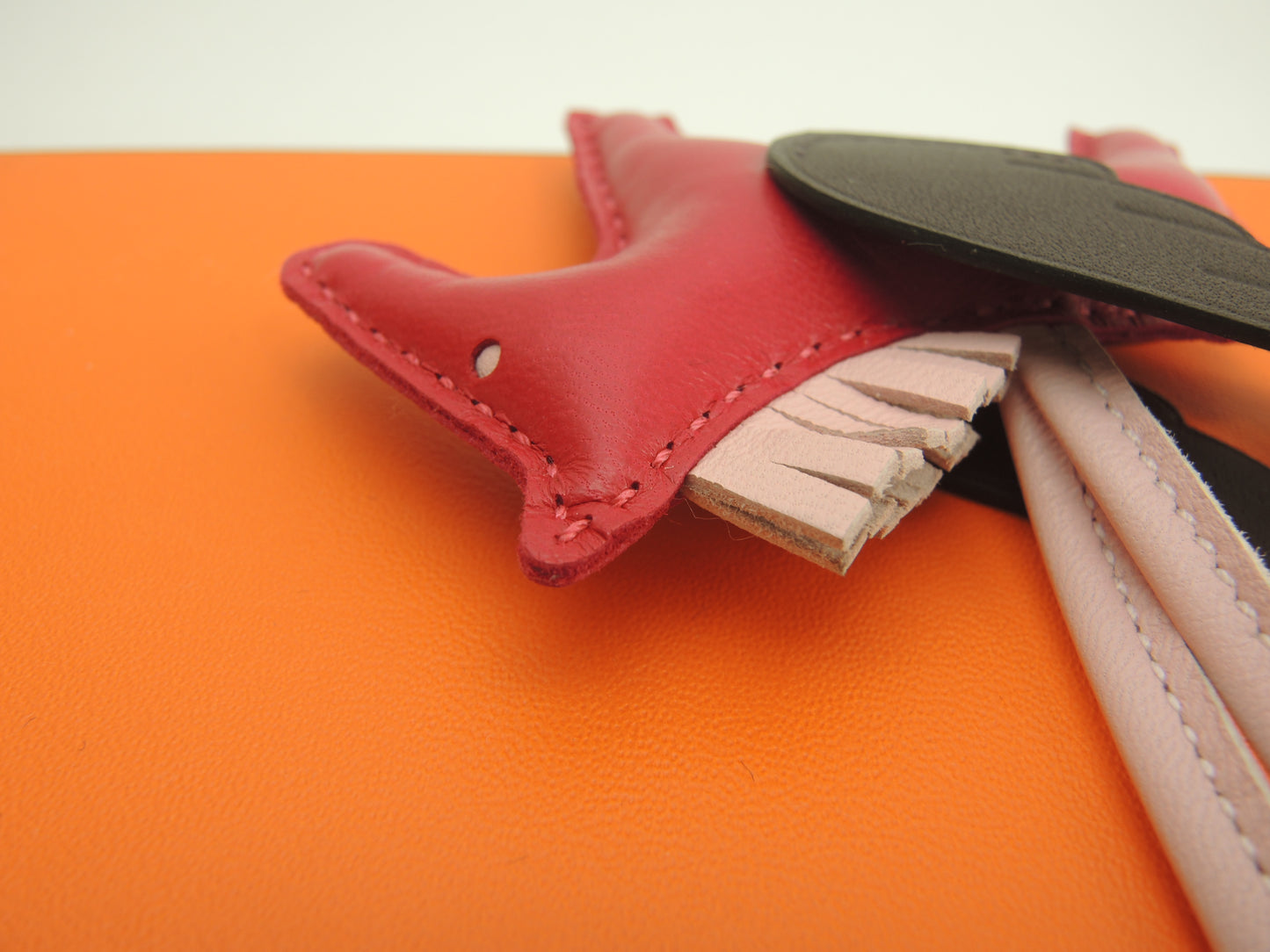 エルメス ロデオPMペガサス アニューミロ ピンク焦茶 バッグチャーム 新品@U 13