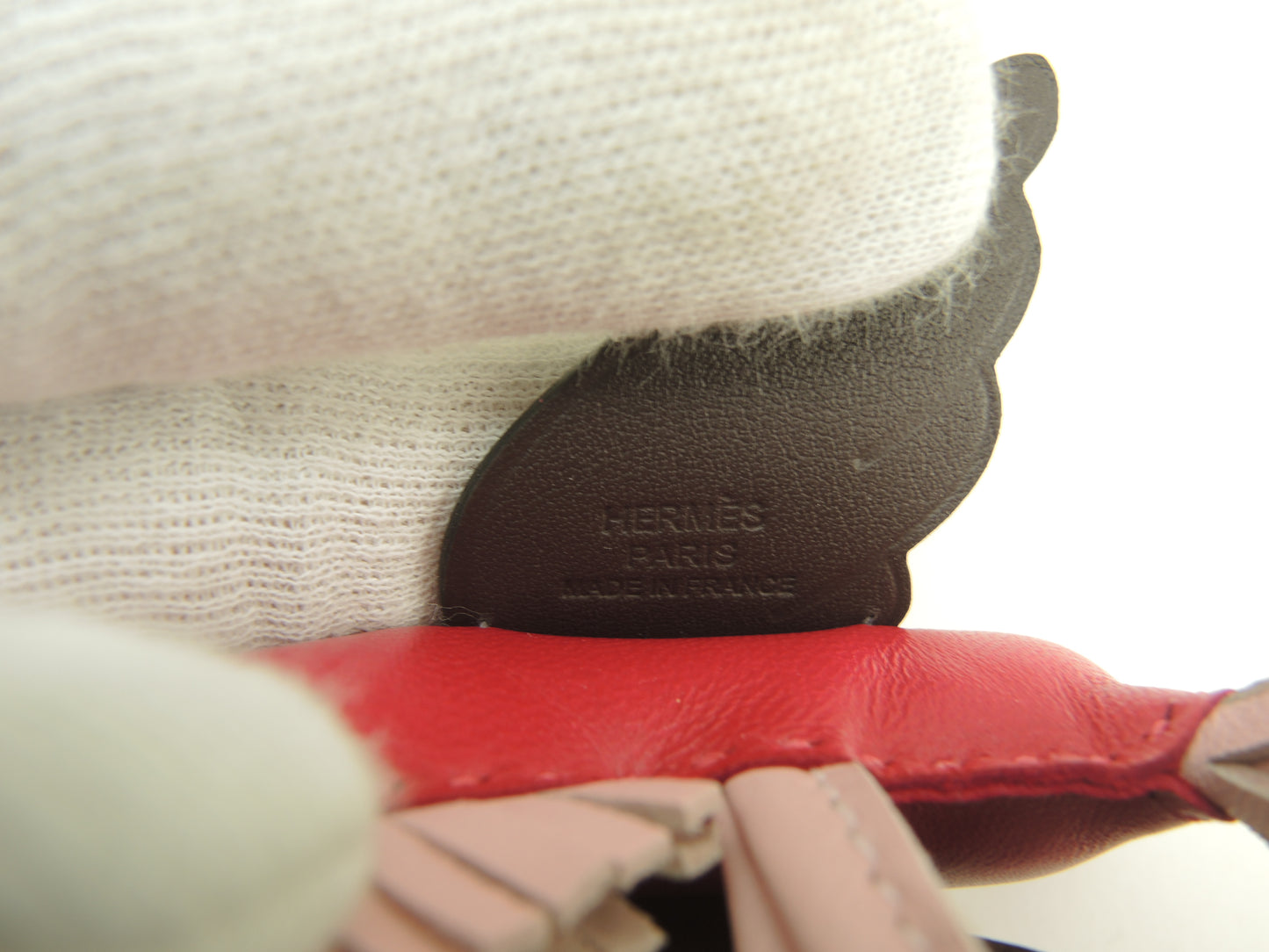 エルメス ロデオPMペガサス アニューミロ ピンク焦茶 バッグチャーム 新品@U 13