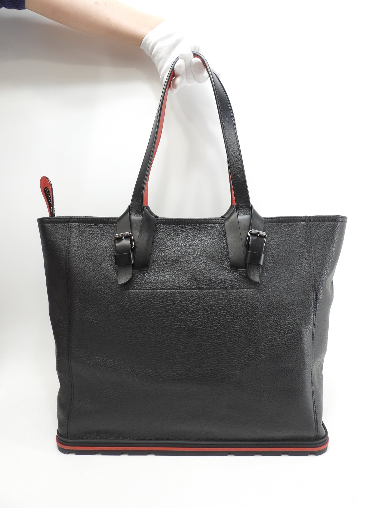 クリスチャンルブタン トートバッグ Kabiker レザー黒 メンズショルダー 美品@ 11
