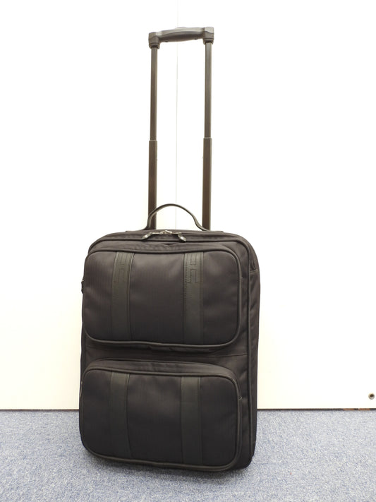 エルメス キャリーバッグ アカプルコ ナイロン黒革 トロリーバッグ 旅行用 美品@ 5