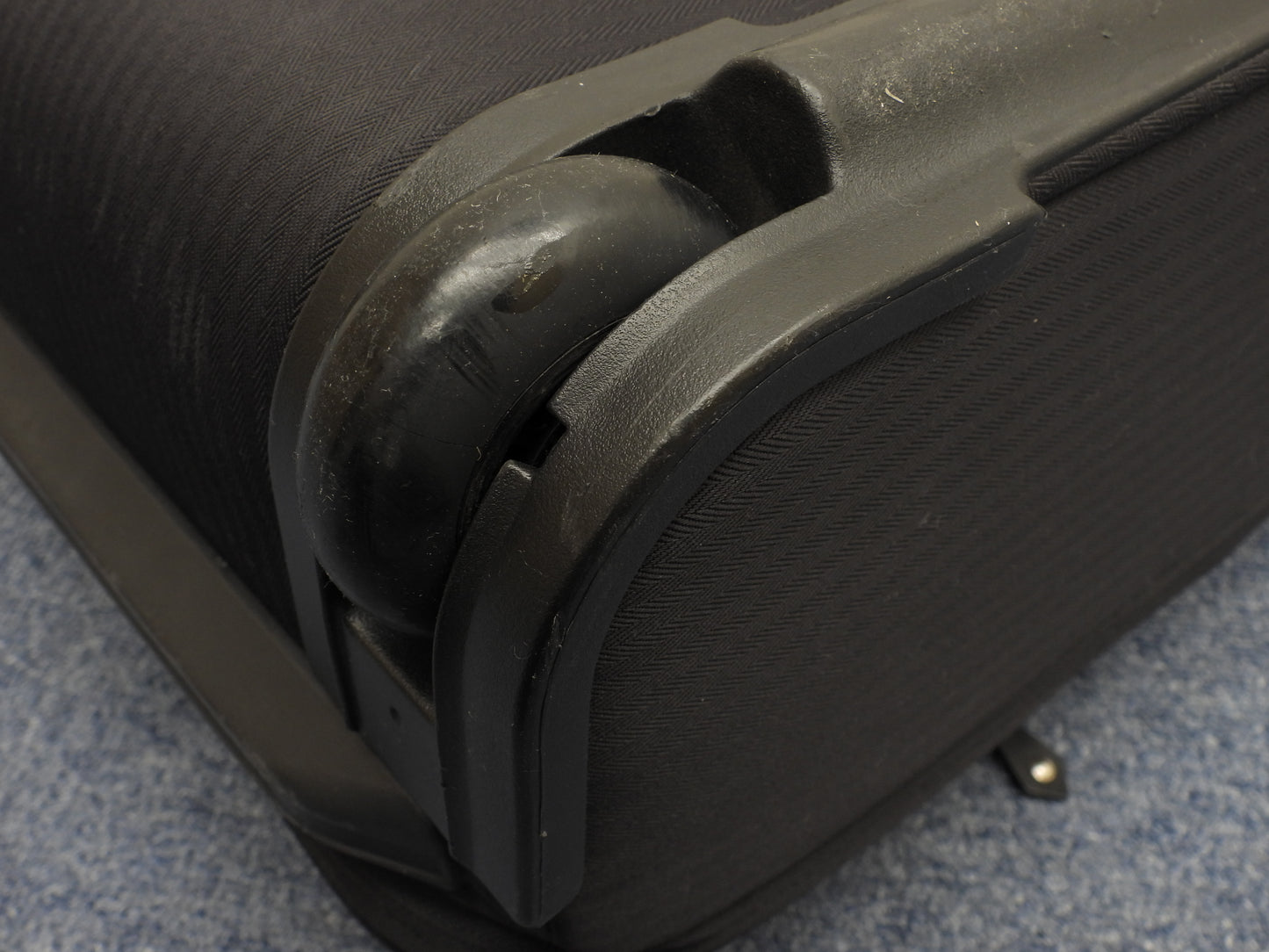 エルメス キャリーバッグ アカプルコ ナイロン黒革 トロリーバッグ 旅行用 美品@ 5