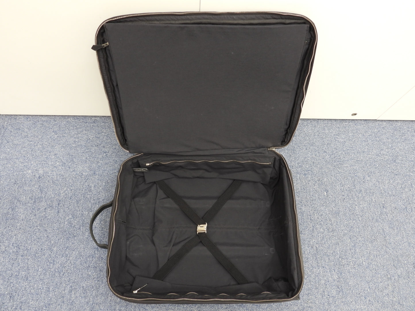 エルメス キャリーバッグ アカプルコ ナイロン黒革 トロリーバッグ 旅行用 美品@ 5