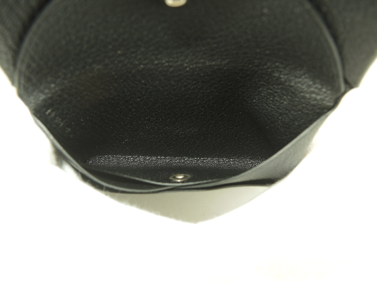 エルメス カルヴィデュオ シェーブルレザー 黒 コンパクトウォレット ミニサイフ 新品@U