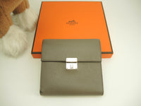 エルメス クリック12 エプソン エタン コンパクト財布 スモールウォレット 中古@A 7