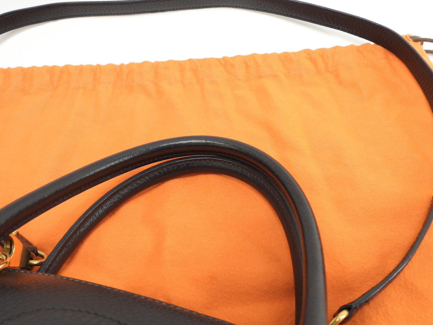 エルメス ボリード31 アルデンヌ黒 ゴールド金具 s付ハンドバッグ@〇Z