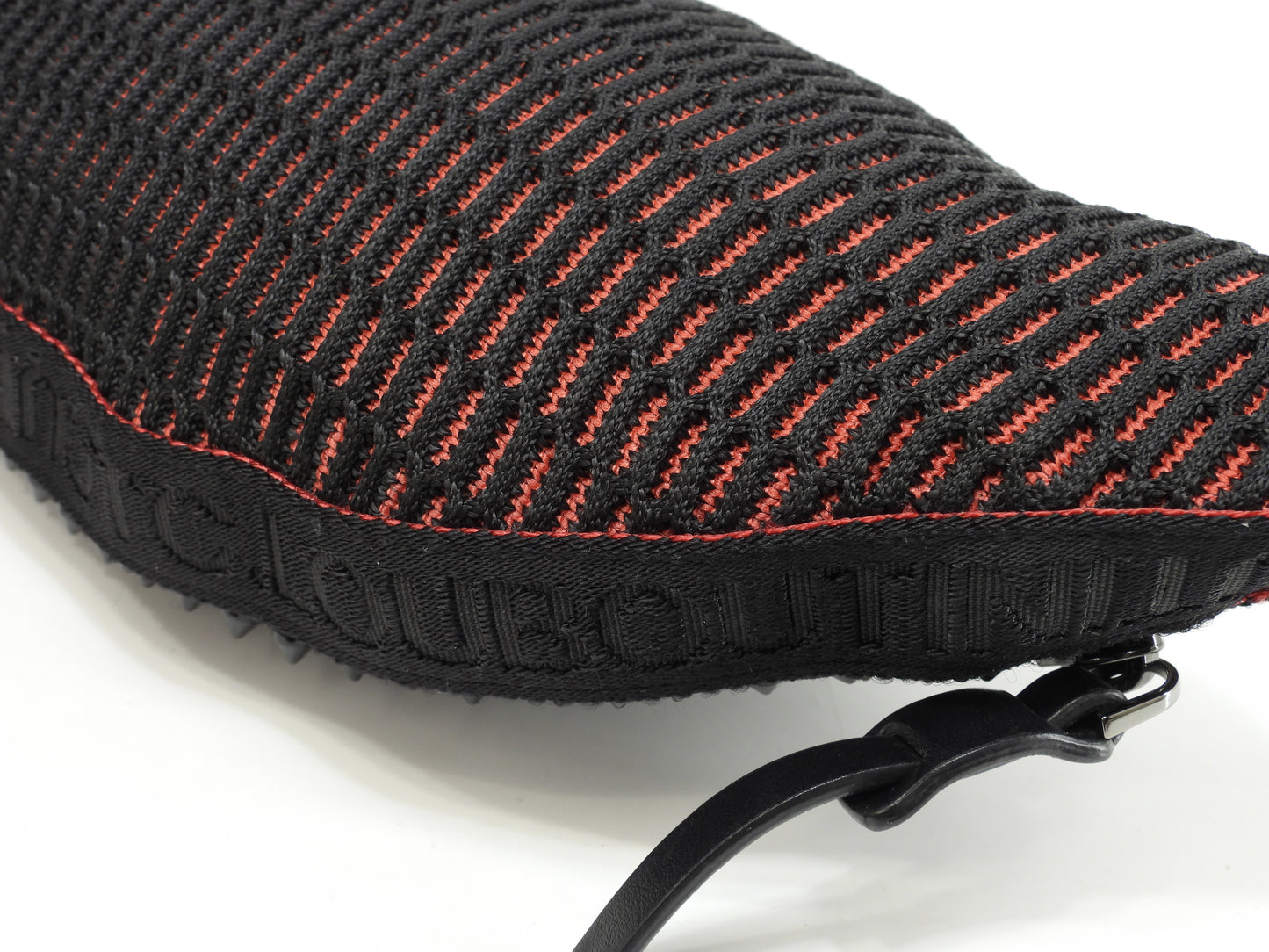 クリスチャンルブタン ボディバッグ Parisnyc ナイロン黒赤 ウエストバッグ@ 8