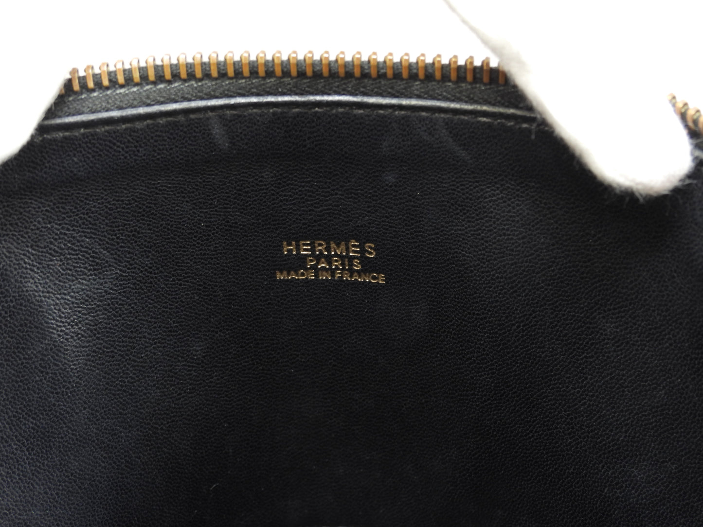 エルメス ボリード31 アルデンヌ黒 ゴールド金具 s付ハンドバッグ@〇Z