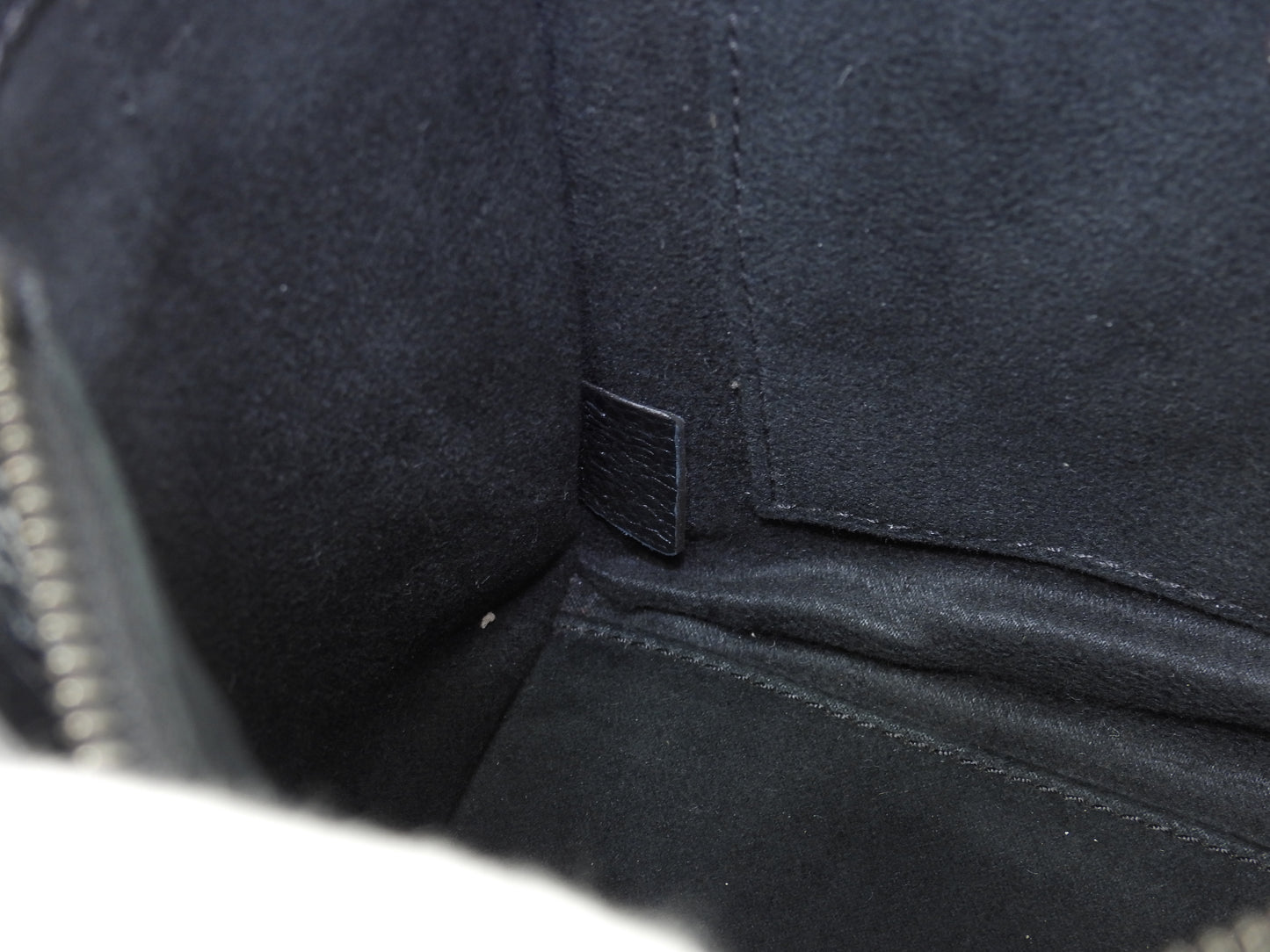 セリーヌ ラゲージナノ ドラムドレザー 黒 ポシェット ミニハンドバッグ 美品@S-VP-0172