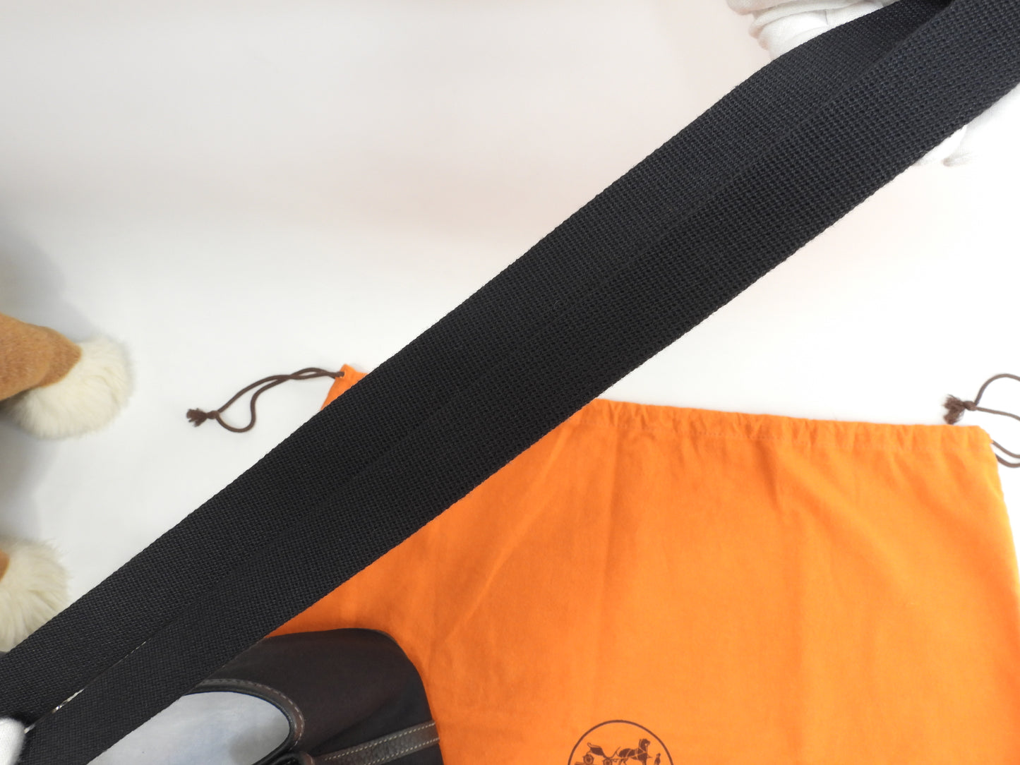 エルメス ガーデンパーティTPM トワルオフィシェ 黒 s付ハンドバッグ 美品@□H 13