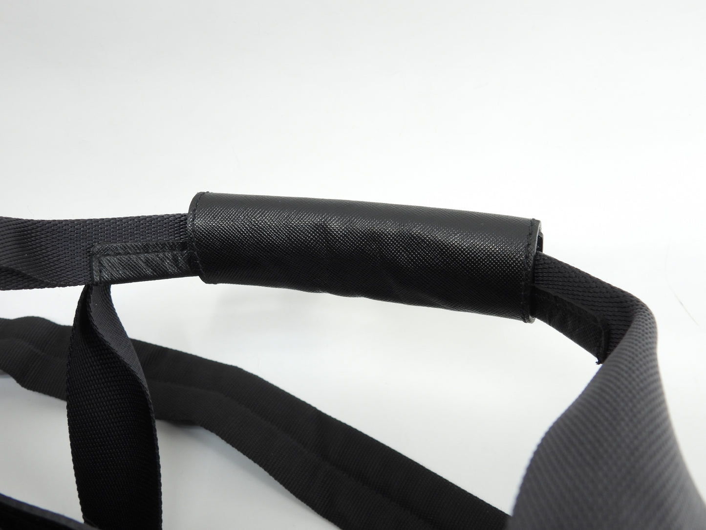 プラダ s付ボストンバッグ大 三角プレート ナイロン革黒 トラベルバッグ 旅行用@56 2