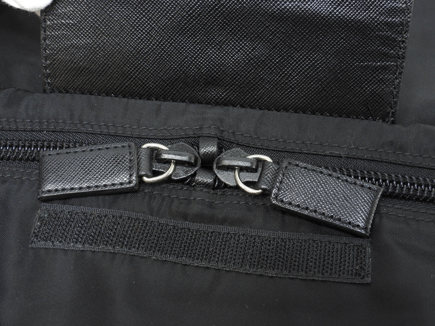 プラダ s付ボストンバッグ大 三角プレート ナイロン革黒 トラベルバッグ 旅行用@56 2