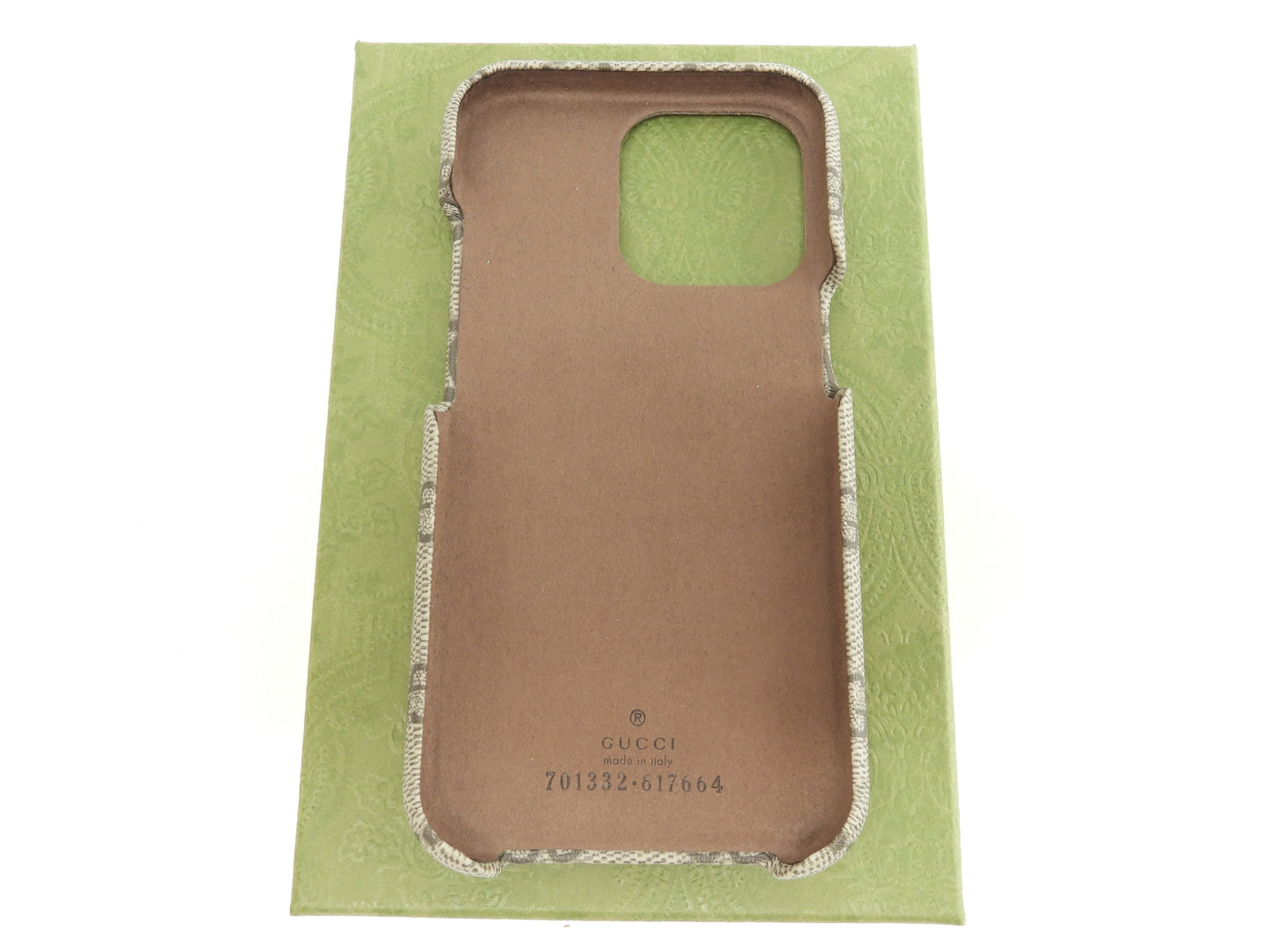 グッチ iPhone13Proケース GGオールド PVC灰 携帯電話 カバー 701332 新品@ 11