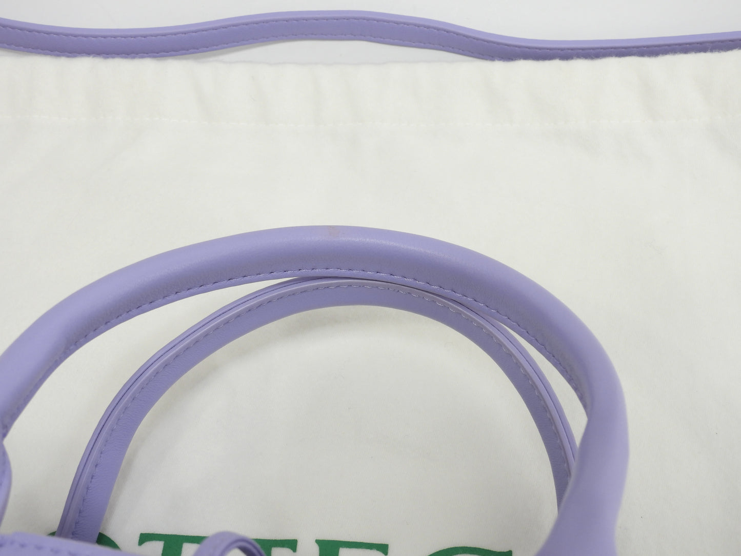 ボッテガヴェネタ ミニトートバッグ アルコ レザー薄紫 s付ハンドバッグ 美品@B10212556N