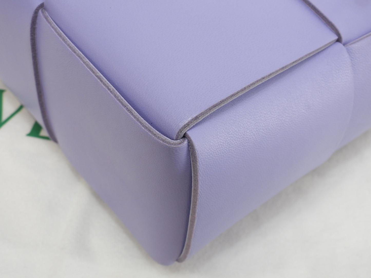 ボッテガヴェネタ ミニトートバッグ アルコ レザー薄紫 s付ハンドバッグ 美品@B10212556N