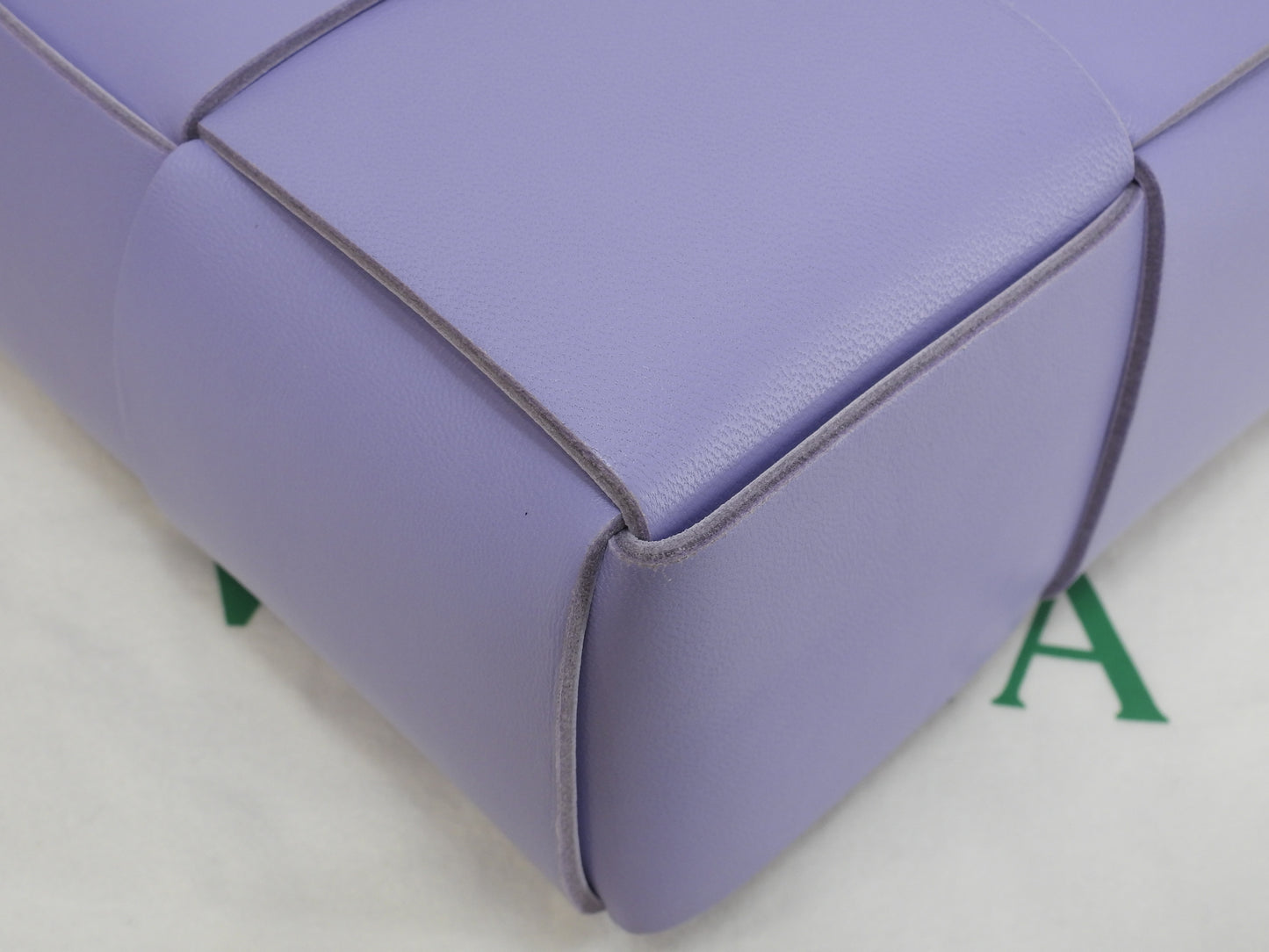 ボッテガヴェネタ ミニトートバッグ アルコ レザー薄紫 s付ハンドバッグ 美品@B10212556N