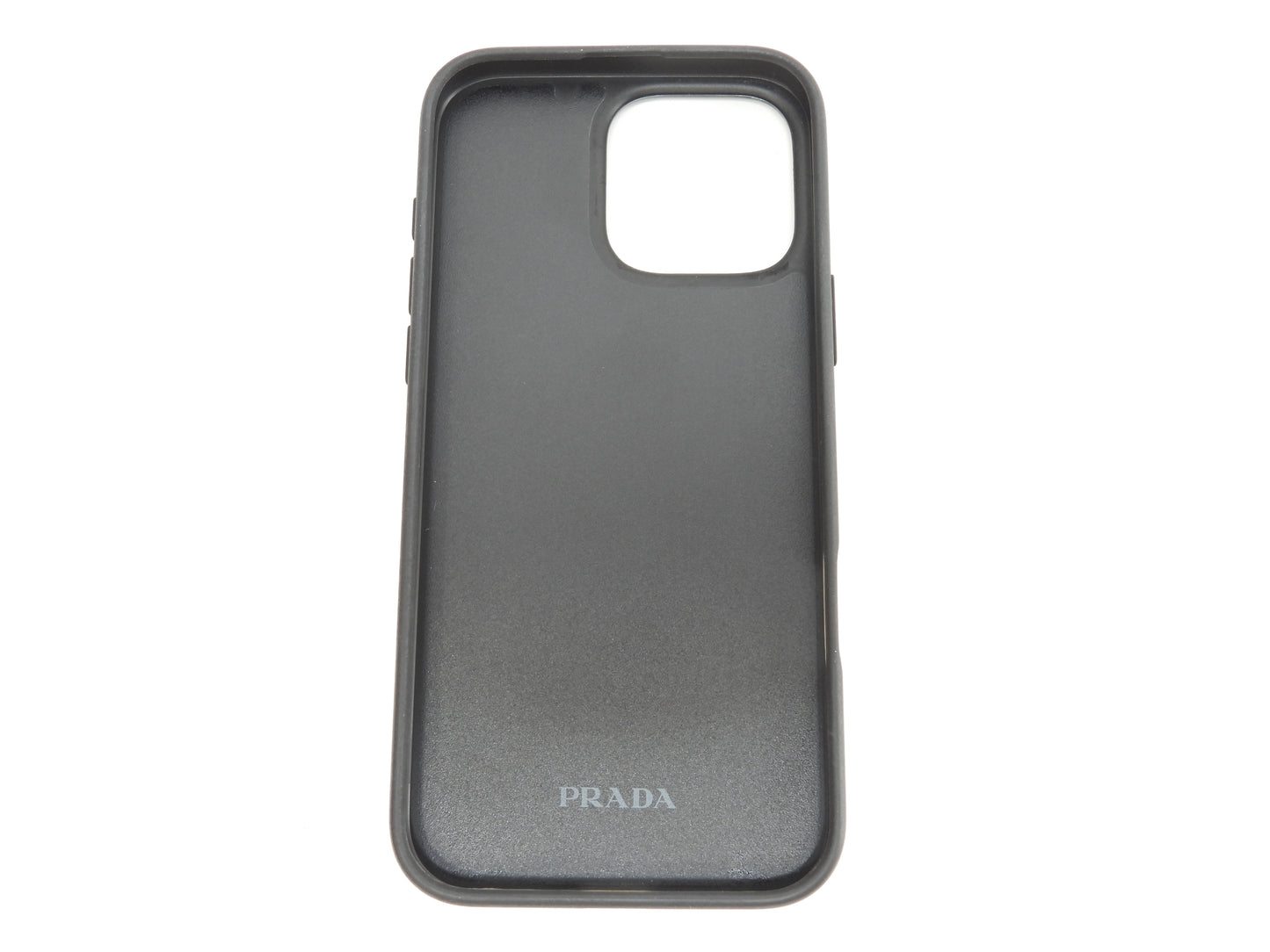プラダ iphone16proMaxケース サフィアーノ水色 三角金具 アイフォンカバー@ 2