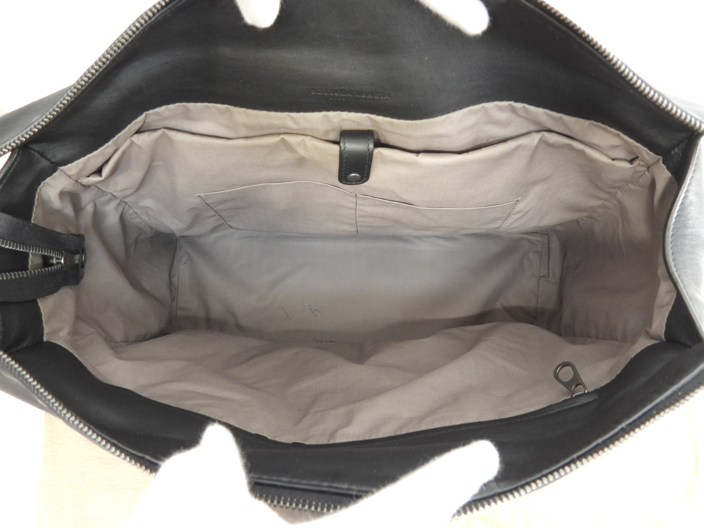 ボッテガヴェネタ ショルダーバッグ イントレチャート レザー黒 ビジネストートバッグ@B07703979Z