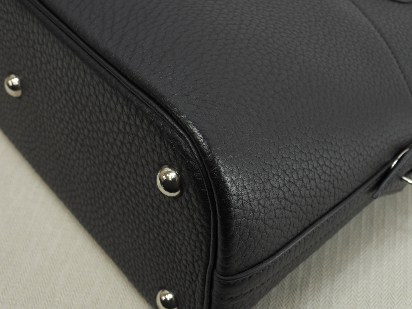 エルメス ボリード31 フィヨルド黒 シルバー金具 s付ハンドバッグ 極美品@□G 3