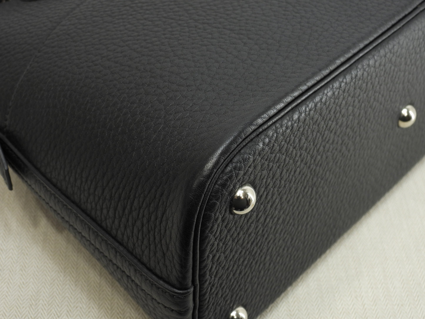 エルメス ボリード31 フィヨルド黒 シルバー金具 s付ハンドバッグ 極美品@□G 3