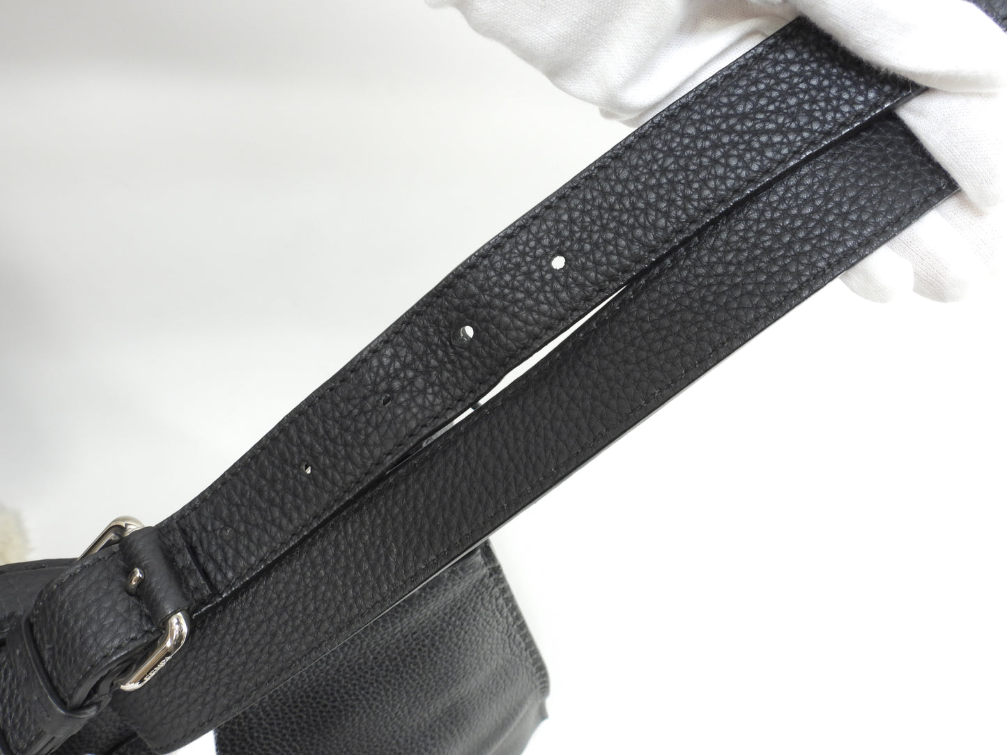 フェンディ ピーカブー大 モンスター セレリアレザー黒 メンズハンドバッグ 極美品@ 69