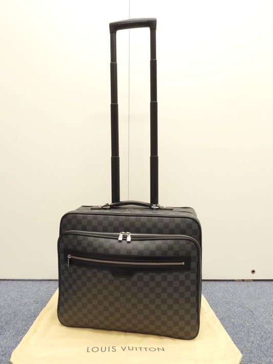 ルイヴィトン パイロットケース N23206 ダミエグラフィット 旅行用キャリーバッグ@MB0130