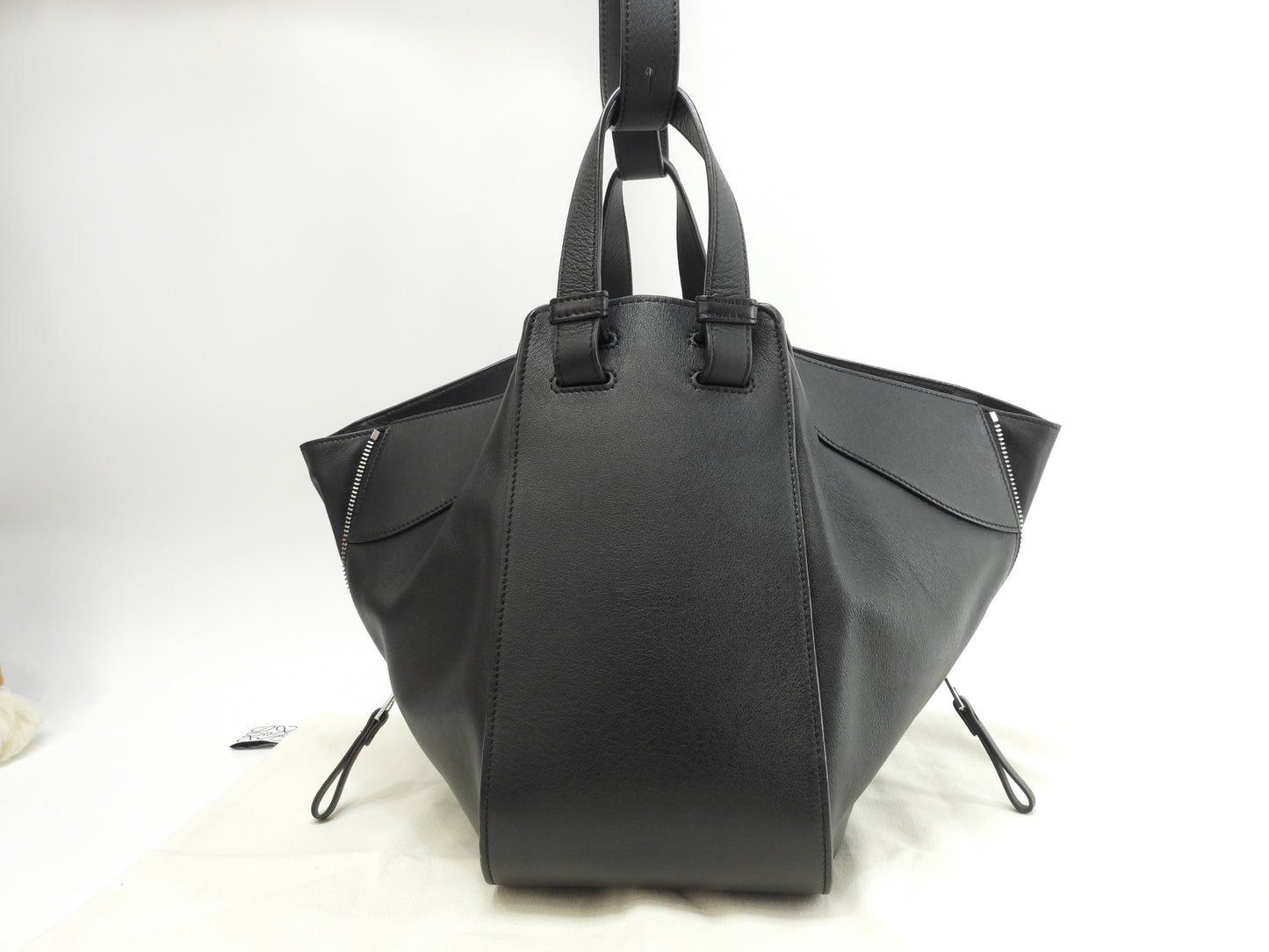 ロエベ ハンモック スモール レザー黒 ハンドバッグ ショルダーバッグ 極美品@471706