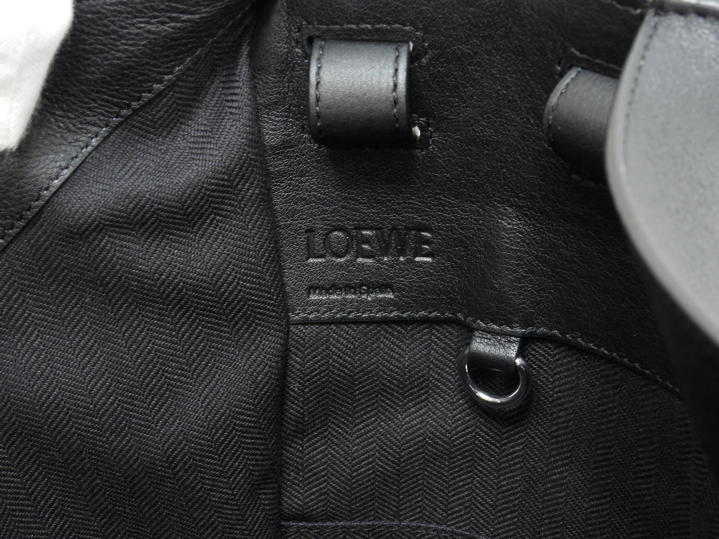 ロエベ ハンモック スモール レザー黒 ハンドバッグ ショルダーバッグ 極美品@471706