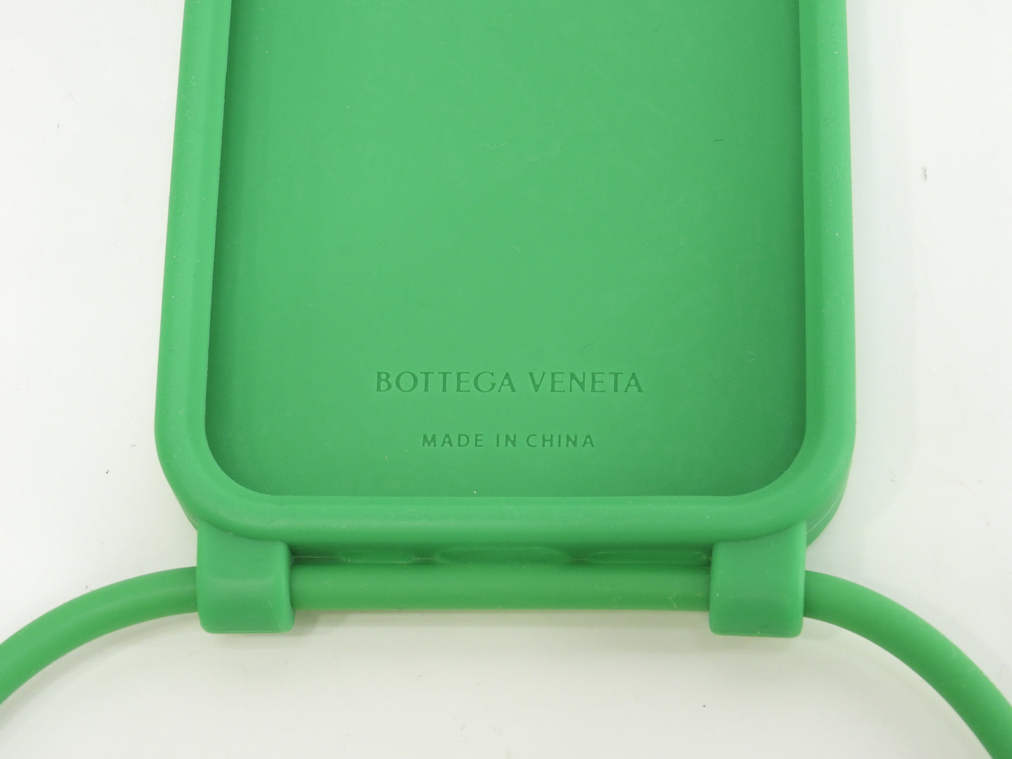 ボッテガヴェネタ s付iphone14Proケース 中イントレチャート シリコン緑 カバー 美品@ 29