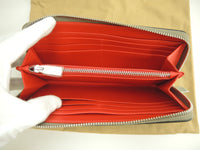 クリスチャンルブタン ロングウォレット Loubinthesky レザー灰 ジップ長財布 新品@ 2