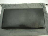 バレンシアガ ロングウォレット エッセンシャル レザー黒 フラップ長財布 美品@ 1