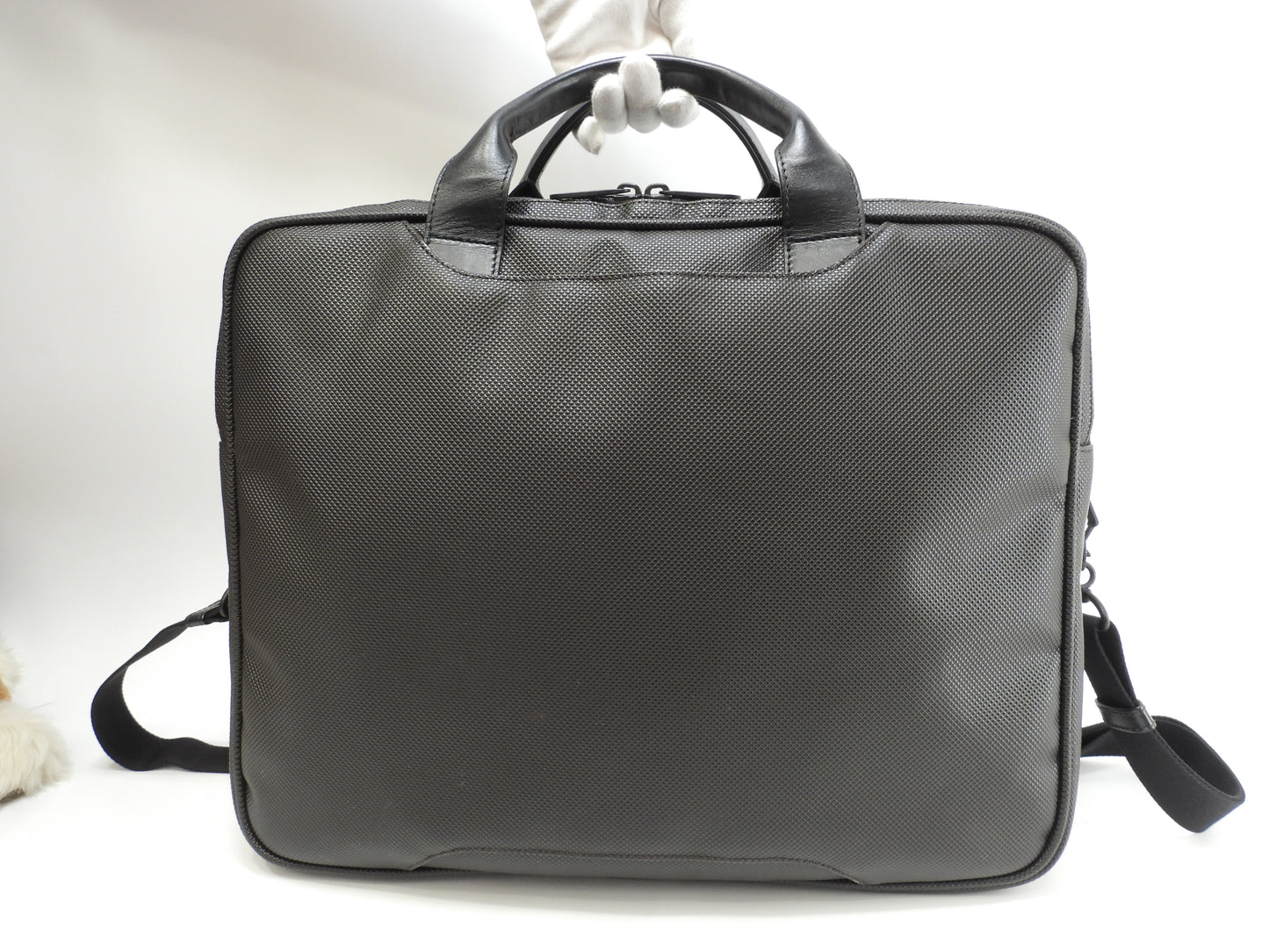 ボッテガヴェネタ s付ブリーフケース マルコポーロ 茶黒 メンズビジネスバッグ 美品@B02052883C