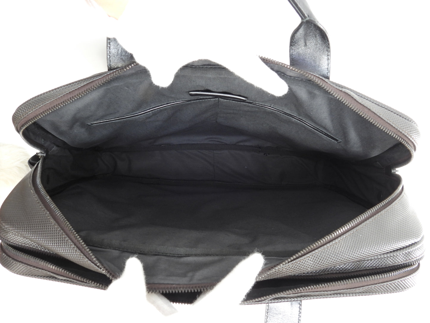 ボッテガヴェネタ s付ブリーフケース マルコポーロ 茶黒 メンズビジネスバッグ 美品@B02052883C