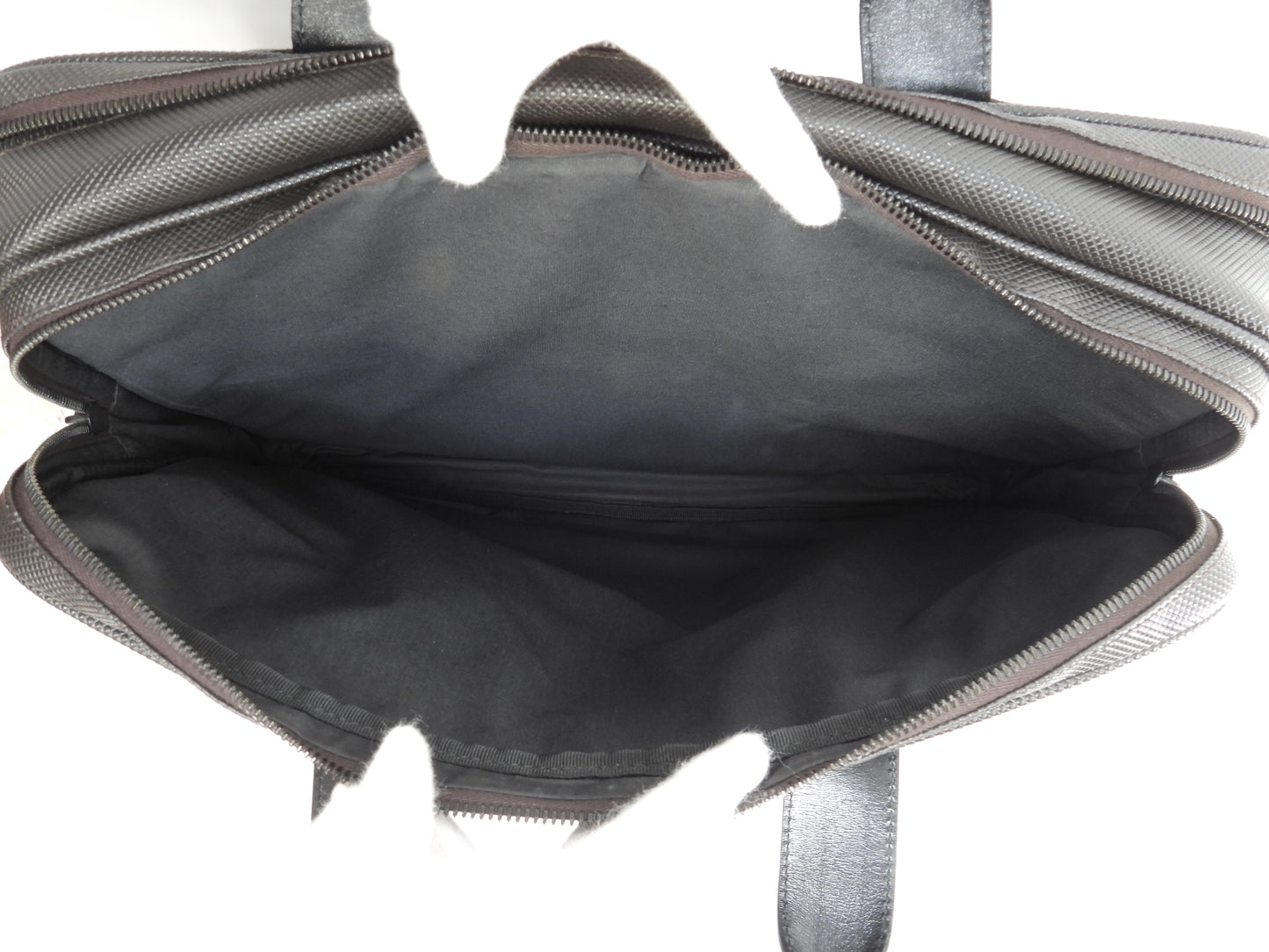 ボッテガヴェネタ s付ブリーフケース マルコポーロ 茶黒 メンズビジネスバッグ 美品@B02052883C